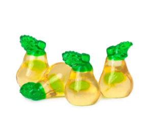 Clever Candy 3D Gummy Filled Fruit Pears 2.2lb Bulk